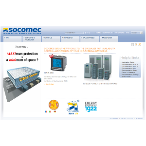 SOCOMEC : Site institutionnel